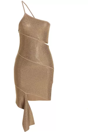 ANDREADAMO Sequin One Shoulder Dress