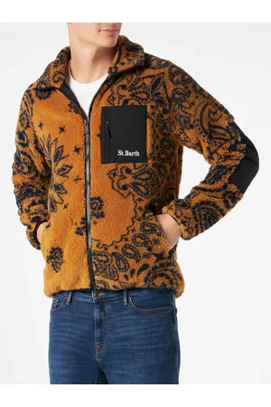 MC2 SAINT BARTH Man Sherpa Jacket With Pattern