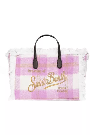 MC2 SAINT BARTH Colette Wooly Handbag With Gingham Print