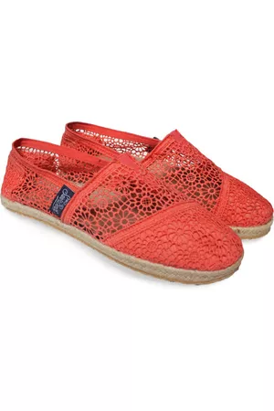 MC2 SAINT BARTH Peach Macramè Espadrillas