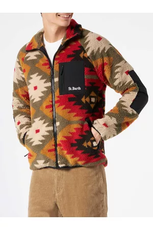 MC2 SAINT BARTH Man Sherpa Jacket With Pattern