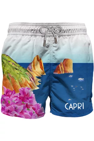MC2 SAINT BARTH Man Swim Shorts With Capri Print
