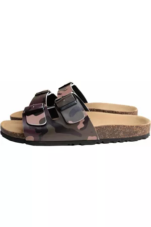 MC2 SAINT BARTH Cork Sandals Camouflage Print