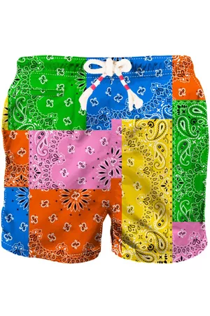 MC2 SAINT BARTH Man Swim Shorts With Bandanna Print
