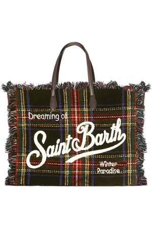 MC2 SAINT BARTH Vanity Wooly Tartan Shoulder Bag