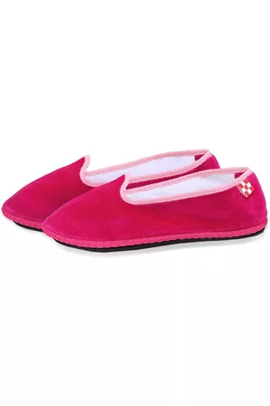 MC2 SAINT BARTH Fucsia Velvet Slippers Friulane