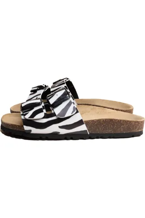 MC2 SAINT BARTH Cork Sandals Zebra Print