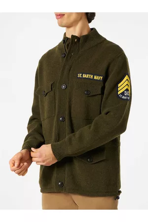 MC2 SAINT BARTH Knitted Field Jacket With Patch