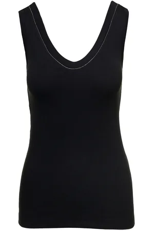 Brunello Cucinelli Tank Top With Monile Insert