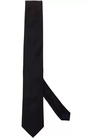 corneliani Black silk tie