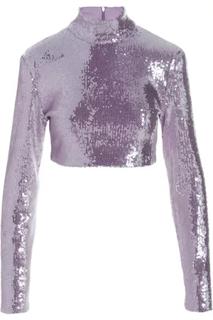 ROTATE Sequin Cropped Top