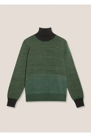 DoppiaA Aamintore Green Wool Turtleneck