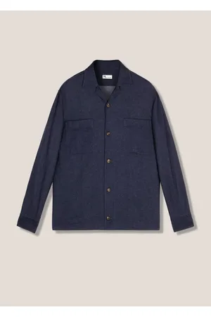DoppiaA Aabba Blue Cotton Overshirt