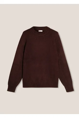 DoppiaA Aappio Burgundy Wool And Alpaca Sweater