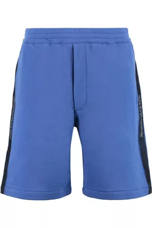 Alexander McQueen Logo-tape Elasticated Waistband Jersey Shorts