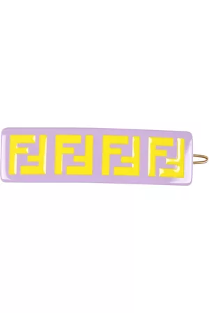Fendi Purple Hair-clip For Girl With Yellow Ff