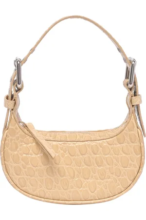 By Far Mini Soho Croco Shoulder Bag
