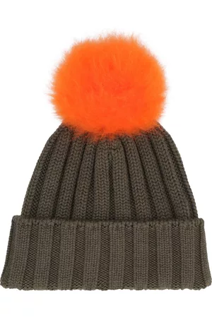 Woolrich Mujer Sombreros - Knitted Wool Hat With Pom-pom