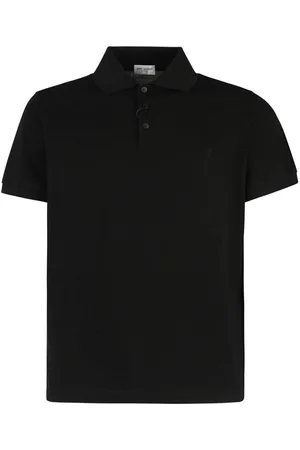 Saint Laurent Short-sleeved Cotton Polo Shirt