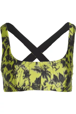Serafini Printed Cropped Top