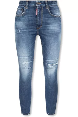 Dsquared2 Mid-rise Slim-fit Distressed Jeans