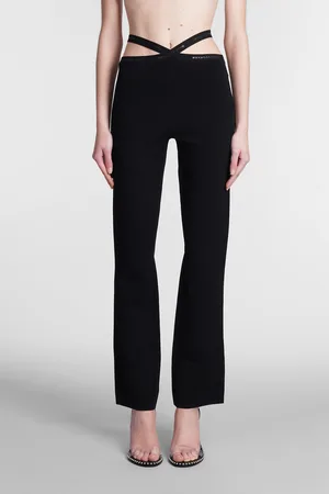 Alexander Wang Black Stretch Viscose Blend Pant