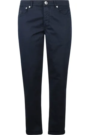 Brunello Cucinelli Straight-leg Logo Patch Chinos