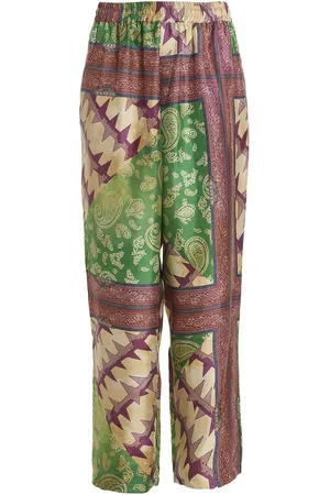 ARIES Scarf Print Sil Slacker Pants