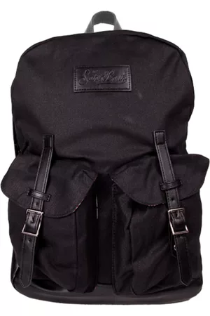MC2 SAINT BARTH Black Canvas Backpack