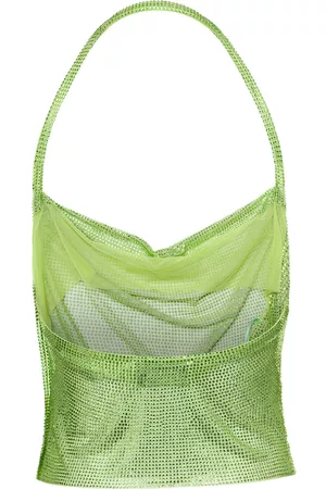 GIUSEPPE DI MORABITO Halterneck Top With Crystals Open Back Polyamide Woman