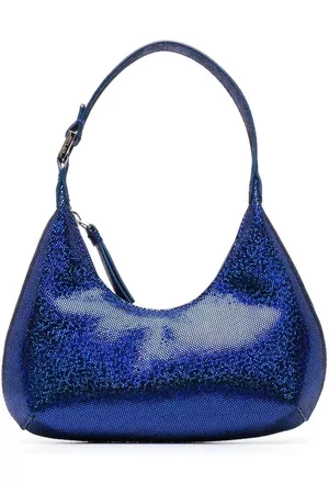 By Far Blue Baby Amber Mini Bag Disco Dot Leather Effect Woman