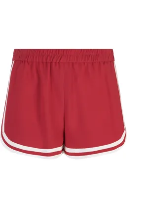RED Valentino Ruby Shorts With Striped Details