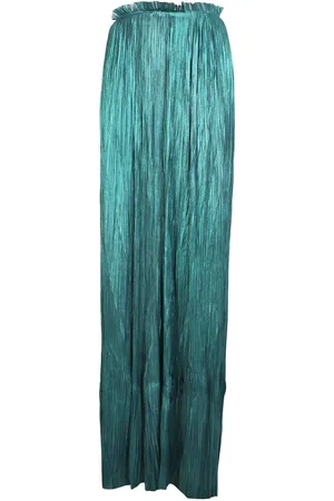 MARIA LUCIA HOHAN Lea Maxi Teal Skirt