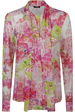 VERSACE Mujer Estampados - Orchid Print Informal Shirt