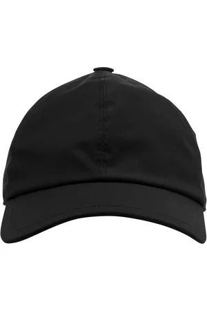 FEDELI Hombre Sombreros - Man Black Technical Fabric Baseball Hat