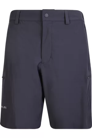 Moncler Black Nylon Bermuda Shorts With Logo