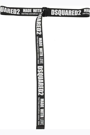 Dsquared2 Grosgrain Belt With Leather Rod