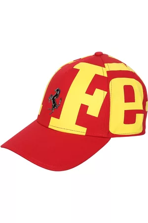 FERRARI All-over Logo Print Baseball Cap