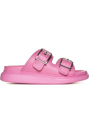 Alexander McQueen Pink And Silver Hybrid Sandal