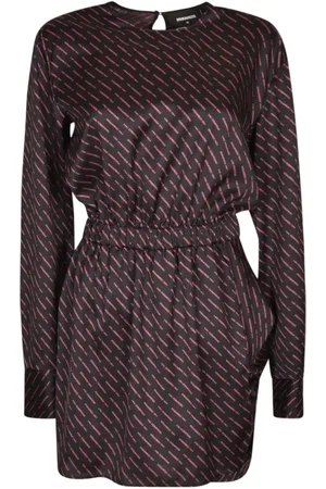 Dsquared2 Wrap Ls Mini Dress Dress