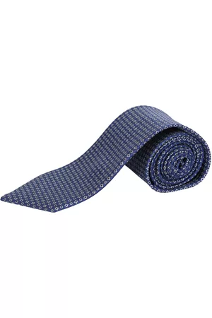 BRIONI Hombre Corbatas - Patterned Blue Silk Tie