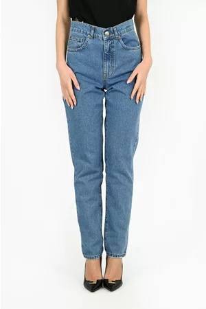 Twin-Set Slim Fit Jeans With Floral Oval T