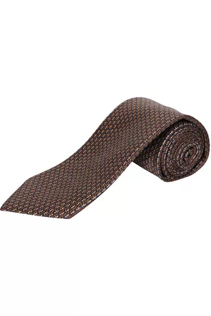 BRIONI Hombre Corbatas - Woven-print Silk Tie