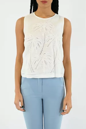 Max Mara Giostra Floral Macramè Top