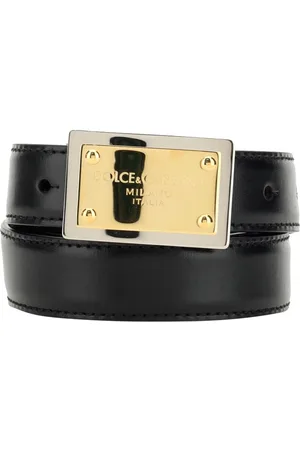 Dolce & Gabbana Leather Belt With Logo