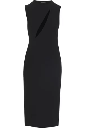 VERSACE Sleeveless Midi Dress With Cutouts