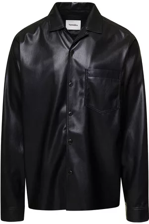 Nanushka Duco Jacket With Cuban Collar In Faux Leather Woman