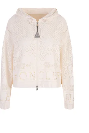 Moncler Sebaste Pattern Perforated Hooded Jacket