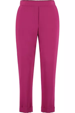 PAROSH High-waist Crêpe Trousers