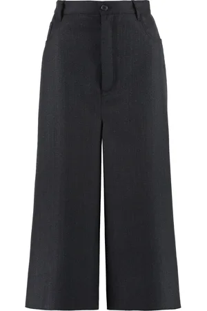Balenciaga Wool Wide-leg Trousers